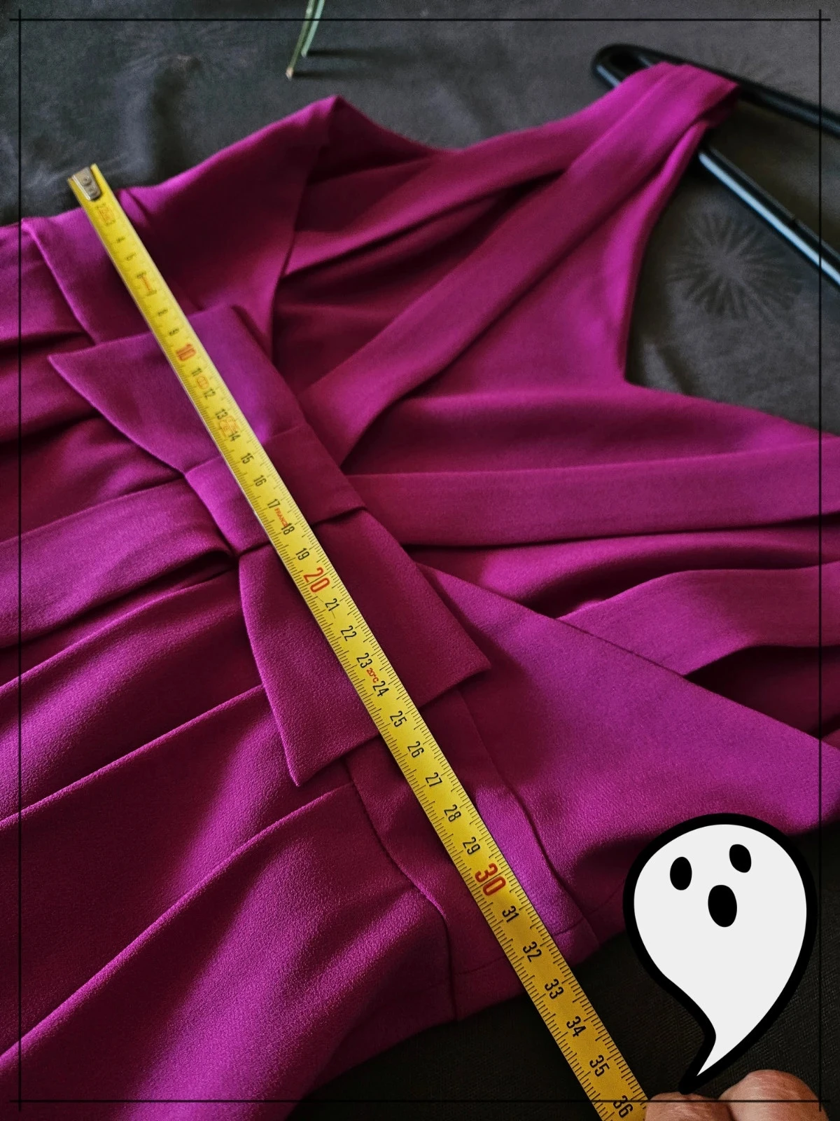 Vestido de patinadora Claudie Pierlot fucsia T36 – cruzado y nudo estilo lolita pin up – photo 9